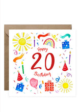 Load image into Gallery viewer, Birthday Card - Numbers
