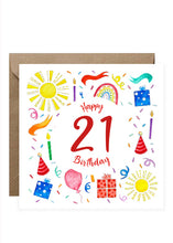 Load image into Gallery viewer, Birthday Card - Numbers
