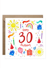 Load image into Gallery viewer, Birthday Card - Numbers
