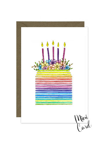 Birthday Cake Mini Card