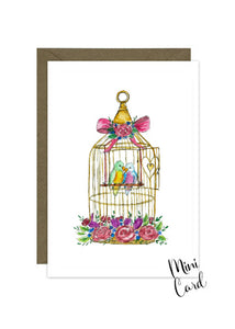 Love Birds Mini Card