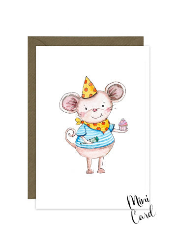 Mouse Party Mini Card