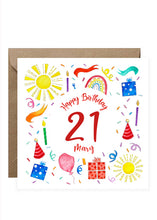 Load image into Gallery viewer, Birthday Card - Numbers
