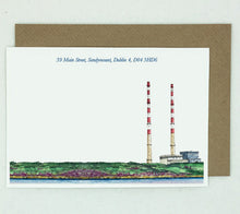 Load image into Gallery viewer, 20 Pigeon House Chimneys Notelets - Personalised
