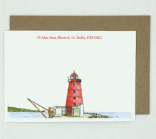 Load image into Gallery viewer, 20 Poolbeg Lighthouse Notelets - Personalised
