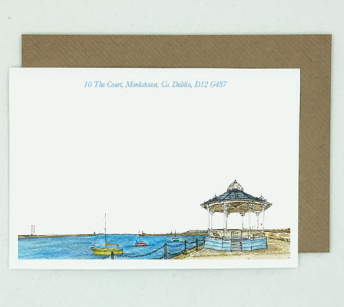 20 Dun Laoghaire Bandstand Notelets - Personalised