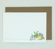 Load image into Gallery viewer, 20 Birdhouse Notelet - Personalised
