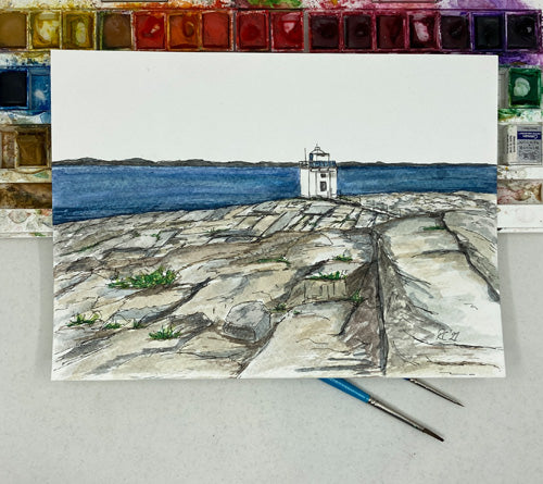 Black Head Lighthouse, Clare - Framed