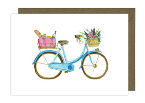 Blue Bike with Picnic