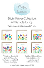 Load image into Gallery viewer, Bright Flower Square - Little Note or Thank You
