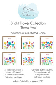 Bright Flower Square - Little Note or Thank You
