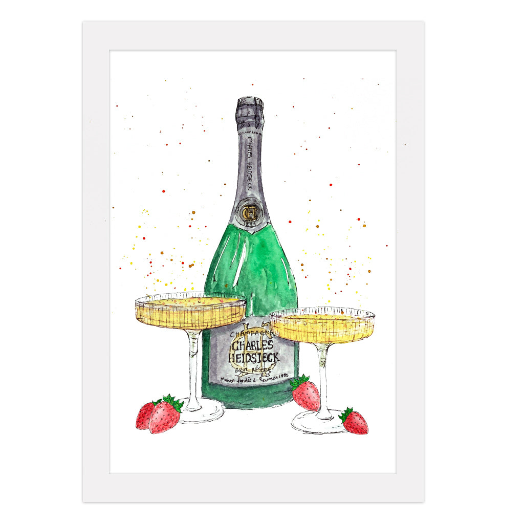 Champagne Saucer Print