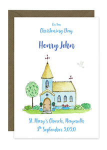 Christening Card - Personalised
