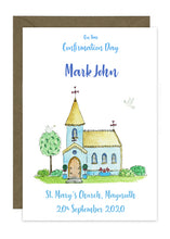 Load image into Gallery viewer, Confirmation Church Card - Personalised
