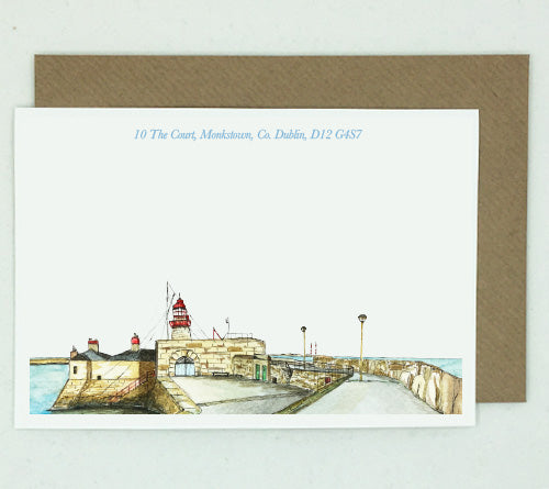 20 Dun Laoghaire Pier Notelets - Personalised