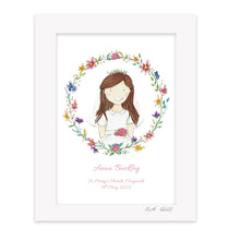 Load image into Gallery viewer, Communion Girl - Floral Wreath
