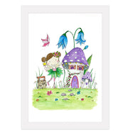 Fairy with Bluebells Print