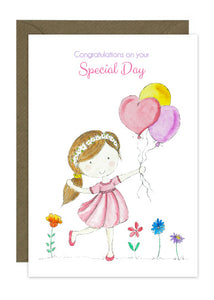 Special Day - Girl with Balloons