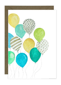 Green and Yellow Balloons