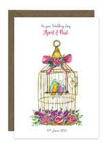 Load image into Gallery viewer, Love Birds in Cage
