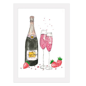 Pink Champagne Print