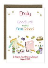 Load image into Gallery viewer, Starting New School - Personalised Card
