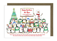 Load image into Gallery viewer, Christmas Teacher Card - Penguins
