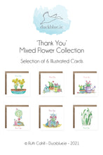 Load image into Gallery viewer, Thank You Mixed Flowers - English or Irish
