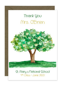 Apple Tree Teacher Class Card
