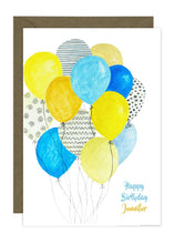 Load image into Gallery viewer, Yellow &amp; Blue Balloons

